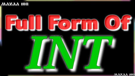 intt full form|int full form in computer.